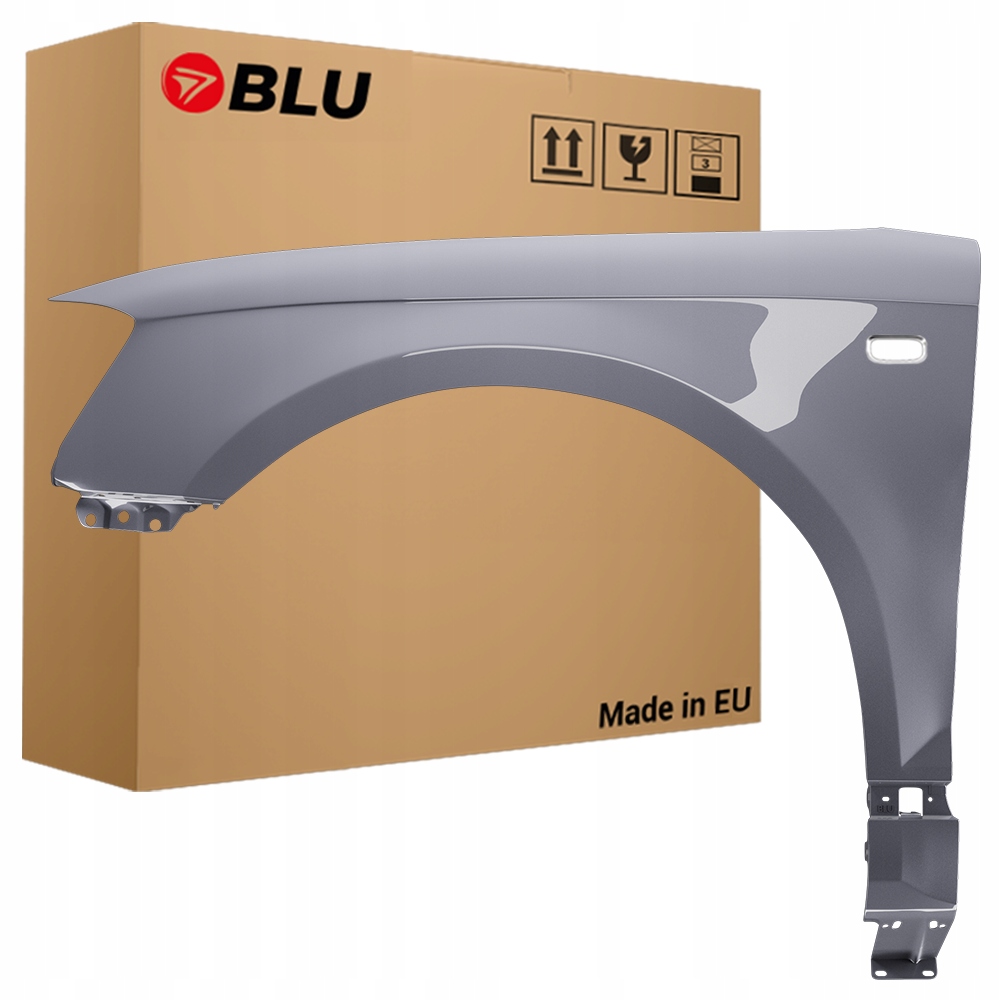 Blu Blatník Audi A3 8P LY7J levý stříbrný 03-08 přední AvusSilber