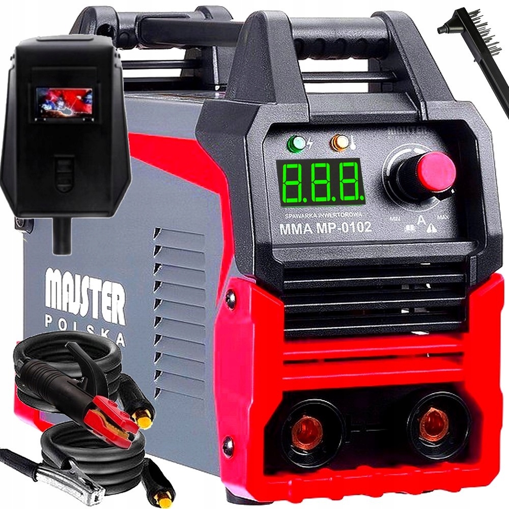 SPAWARKA MMA TIG LCD INWERTOROWA 20-315A 4,8 kVA SPAWANIE MAJSTER POLSKA Kod producenta MP-0102