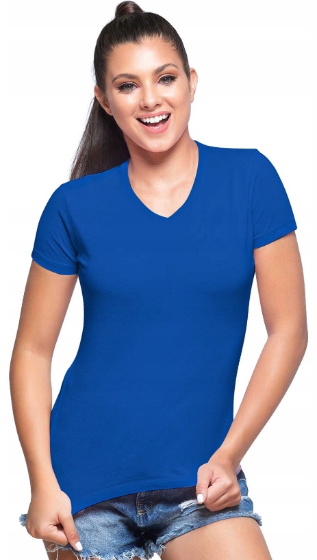 

Bluzka dekolt w serek V-neck 100%bawełna XL