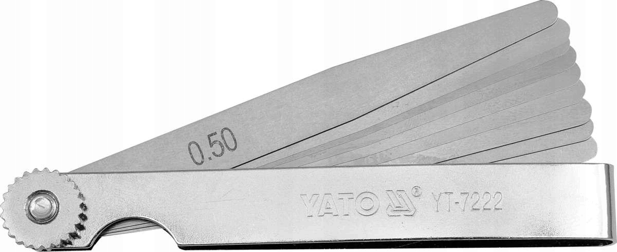 

Szczelinomierz 100 mm 10 listków 0,05-0,5 mm