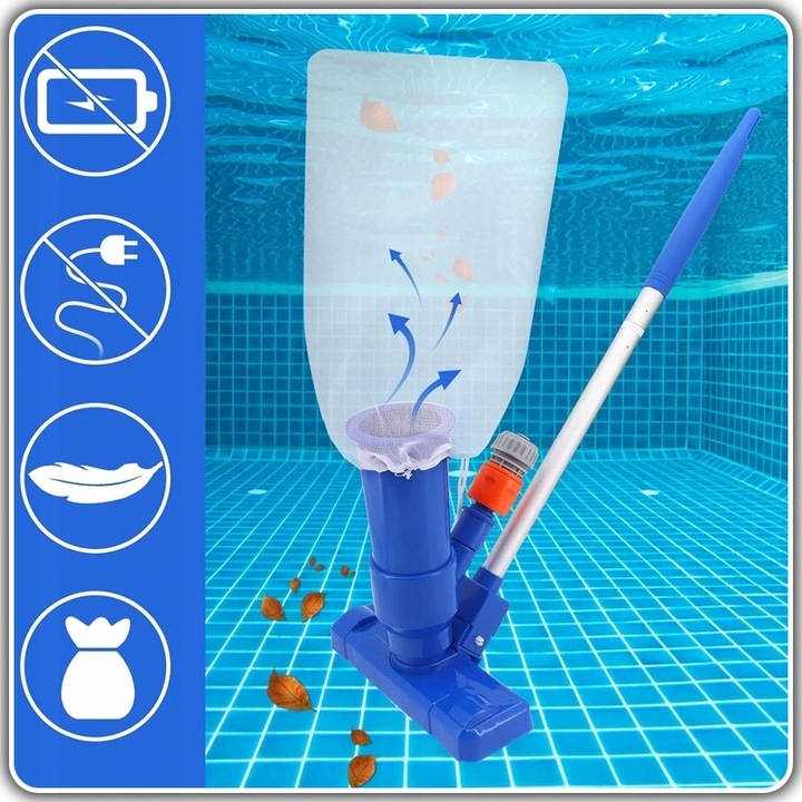 ZESTAW DO Sprzątania DNA BASENU ODKURZACZ SZCZOTKA BASENOWA Z SIATKĄ MOCNY Model Komplet akcesoriów do czyszczenia odkurzacz ZESTAW