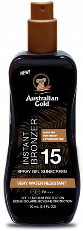 Australian Gold Lsf 15 Gel Ve Spreji S Bronzerem 100 ML