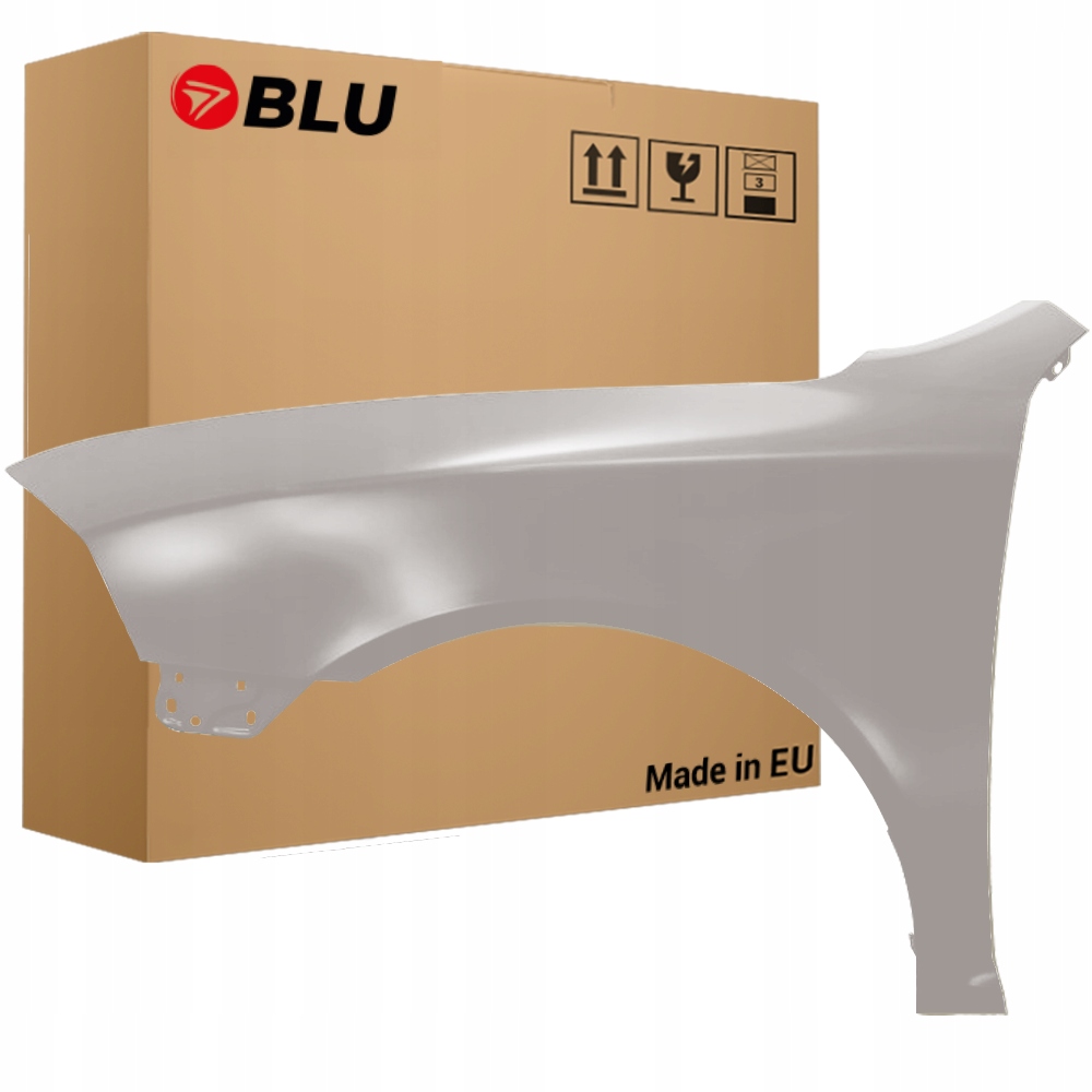 Blu Blatník Škoda Octavia II 2 9202 levý stříbrný 04-12 přední pozink