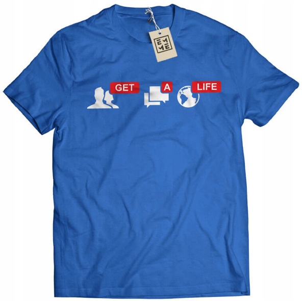 

Koszulka Get a Life Fb niebieska XL
