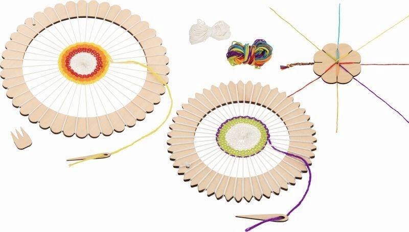 

Okrągłe krosno tkackie zestaw kreatywny Goki 6+