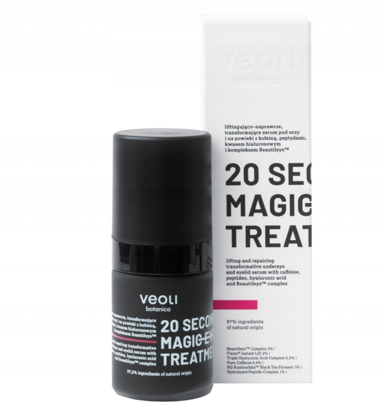 Veoli Botanica 20 Seconds Magic Eye Treatment oční sérum bezvzduchové 15 ml