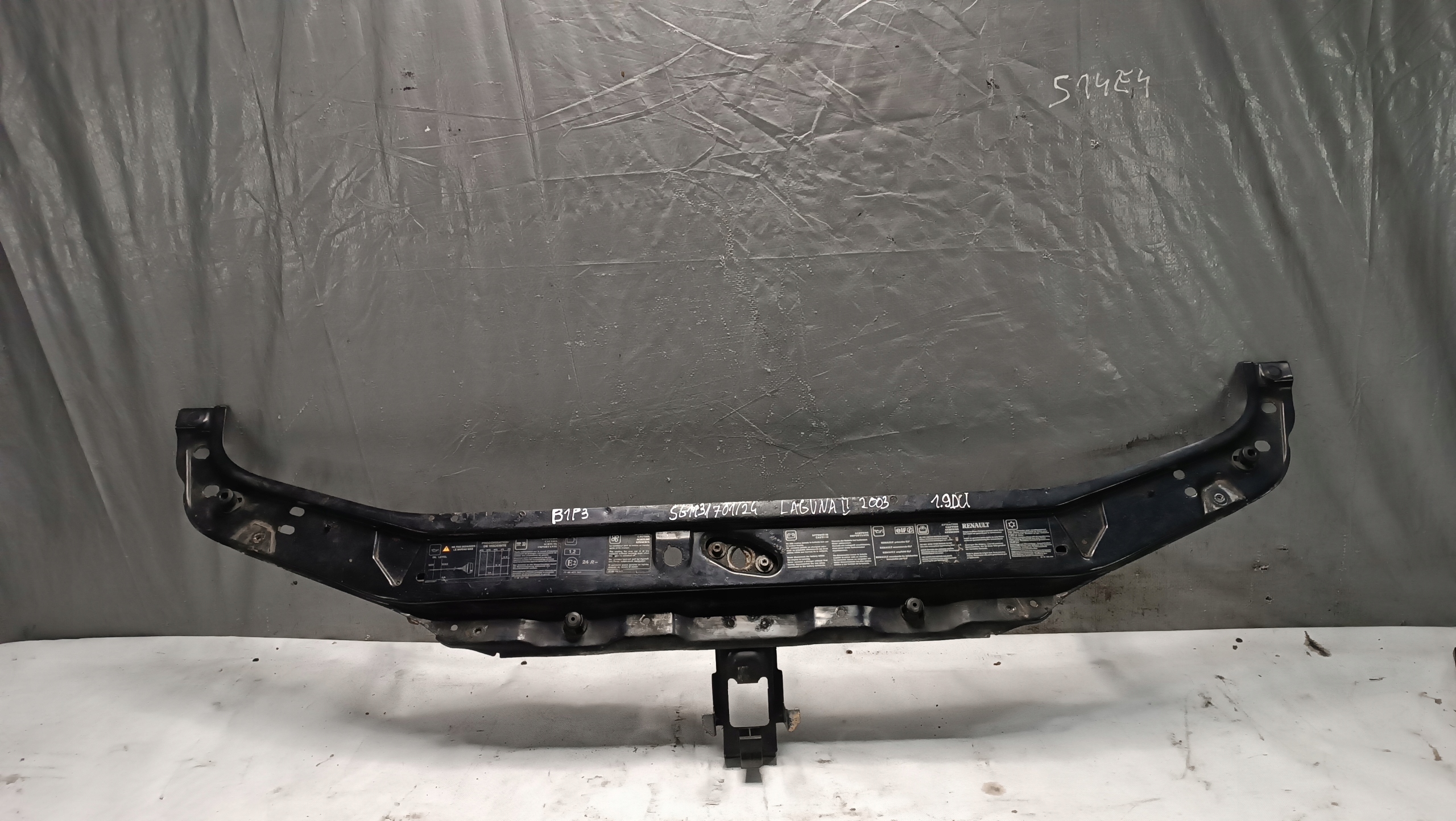 support panel for radiators pillar RENAULT LAGUNA II 1.9DCI