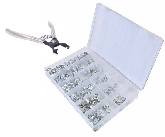 OPASKI SPRĘŻYNOWE OBEJMY 135 SZT+SZCZYPCE ASTA A-TC019