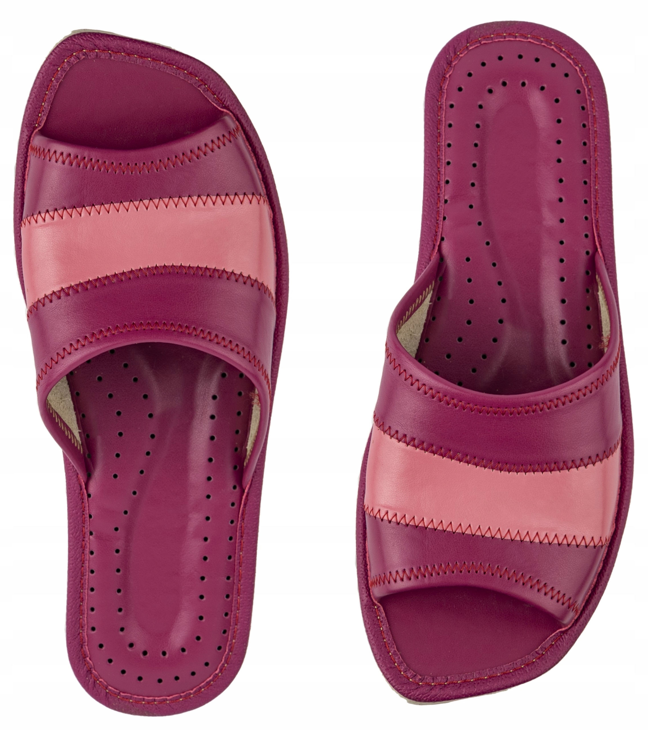 

Pantofle klapki damskie skórzane, kapcie, papcie