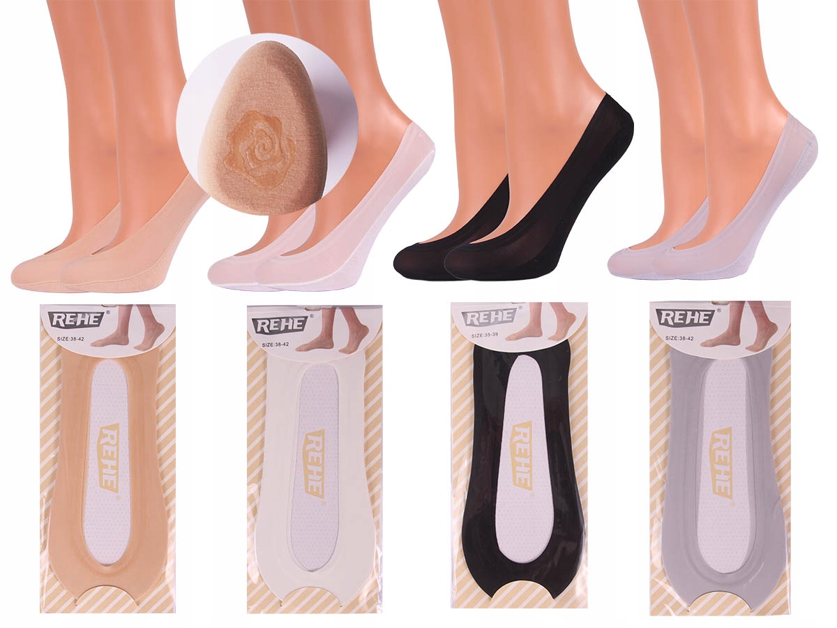 

Skarpetki Balerinki Stopki Laserowe komplet 35-39