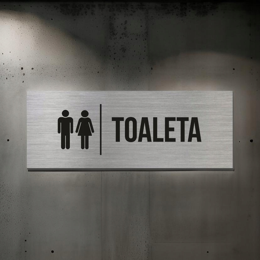 TABLICZKA TOALETA WC INFORMACYJNA NA DRZWI DIBOND 3MM PIKTOGRAM TABLICA 10 EAN (GTIN) 5904157609121