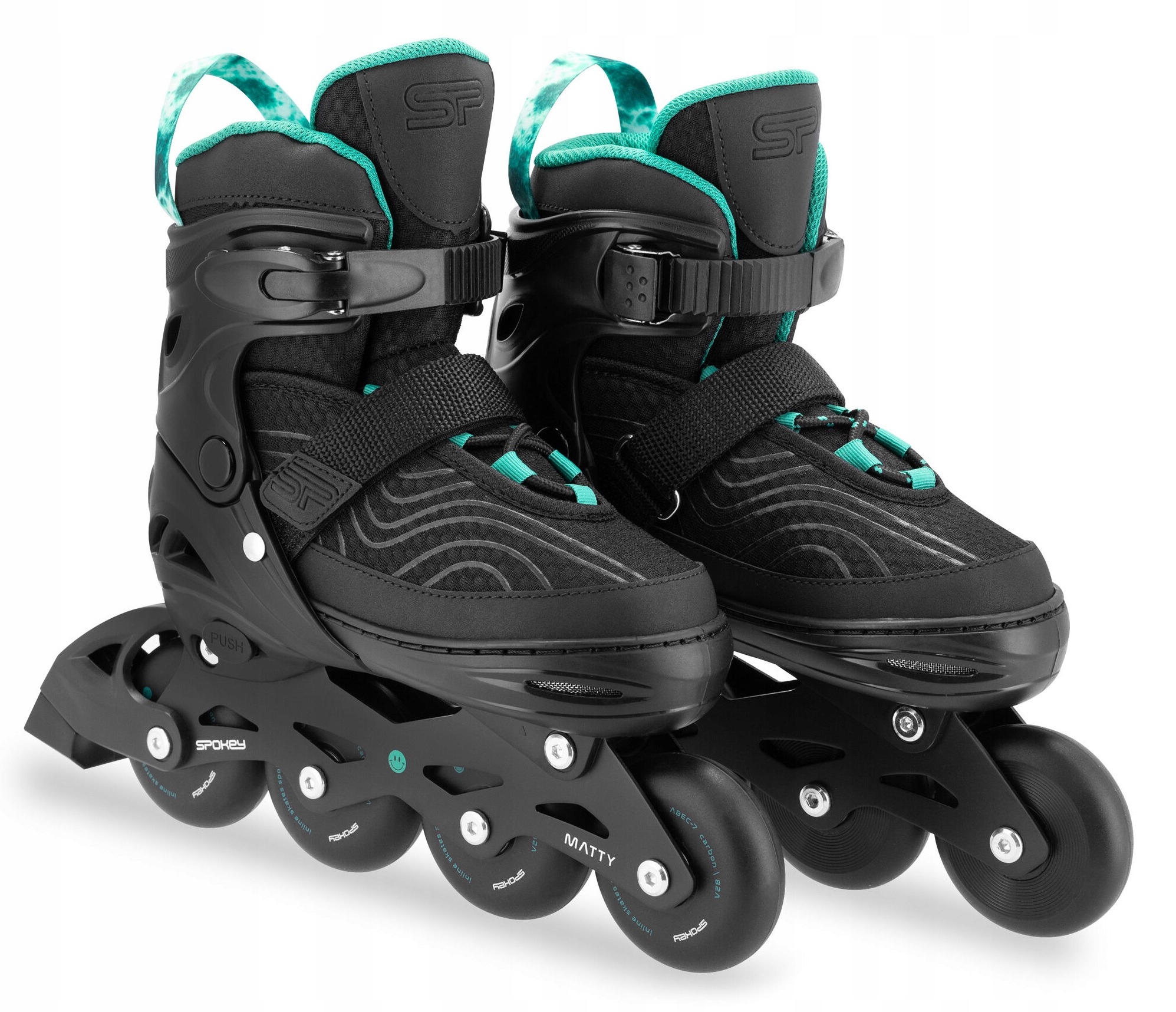 Rolki Spokey Matty (rozmiar 35-38) Czarno-zielony