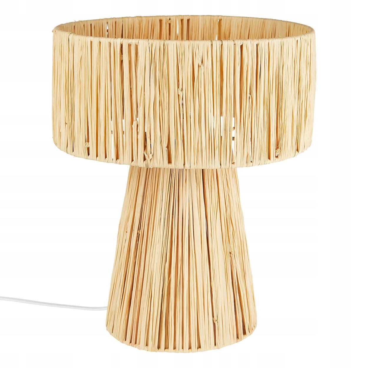 Stolní lampa z rafie 34 cm béžová Orane
