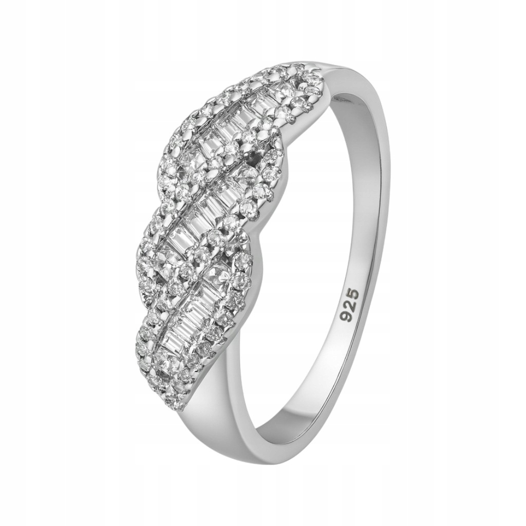 Stříbrný Prstýnek Ag 925 s kubickou zirkonií IM0120925RR Vel. 17