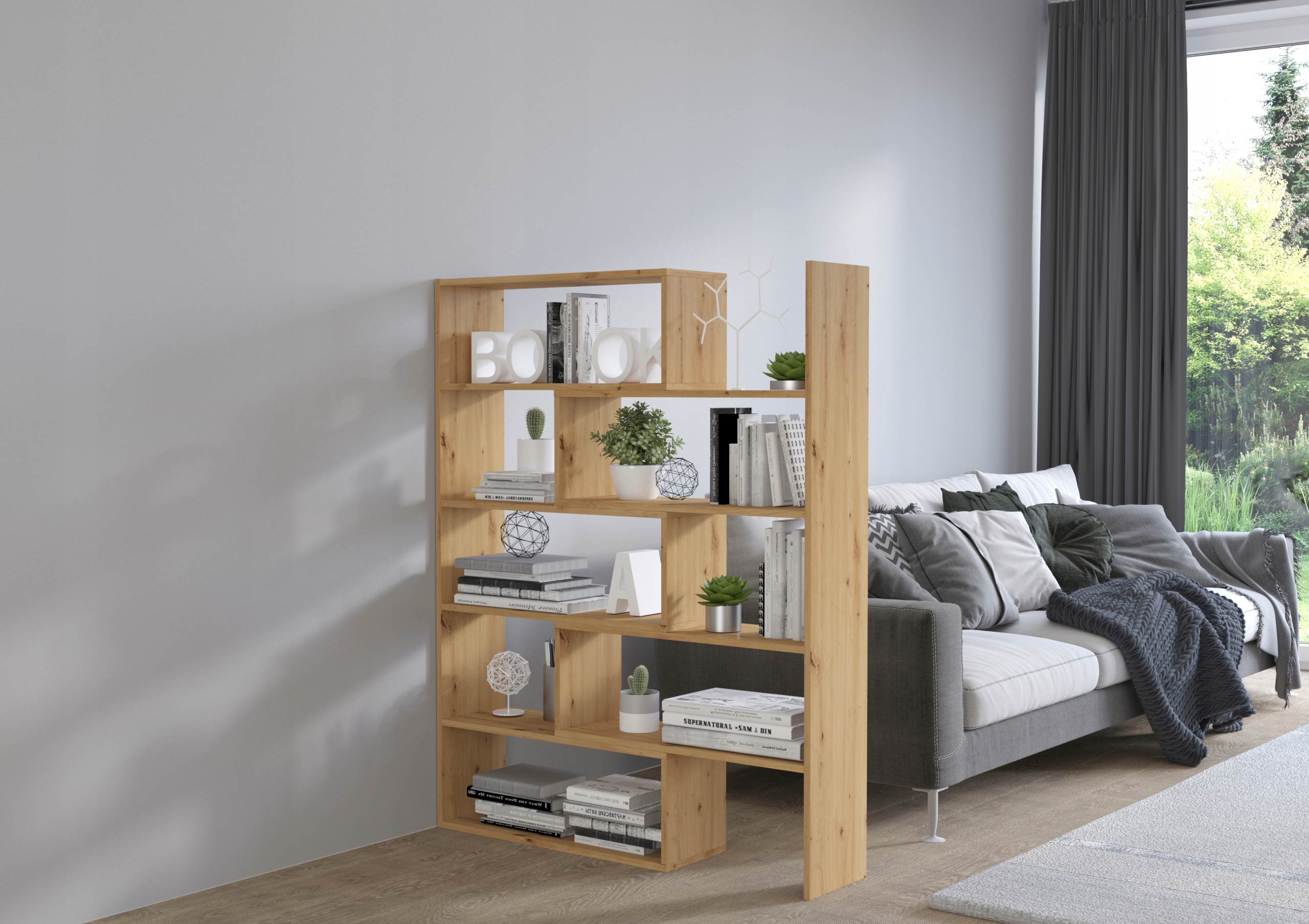 Regał KARI rozsuwany narożny łamany 138 cm ARTISAN Marka inna