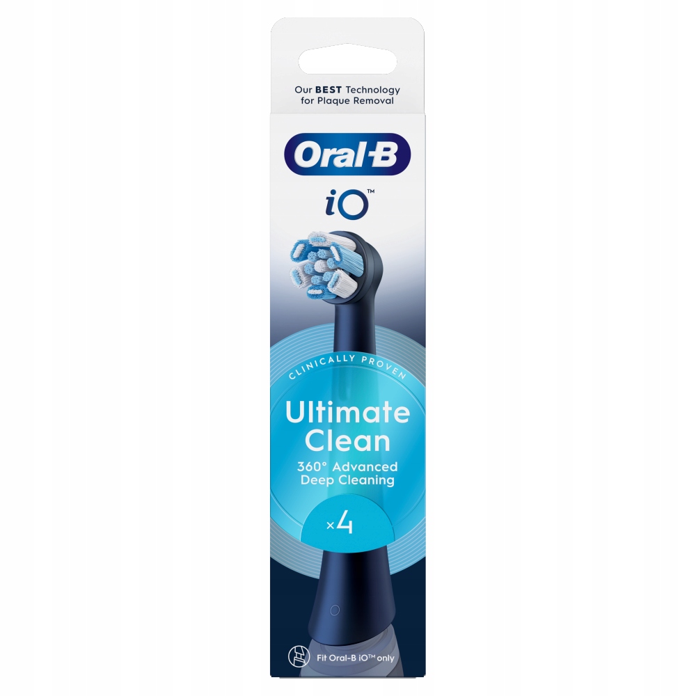 Oral-B iO Series Ultimate Clean Black Oryginalne końcówki szczoteczek 4 szt