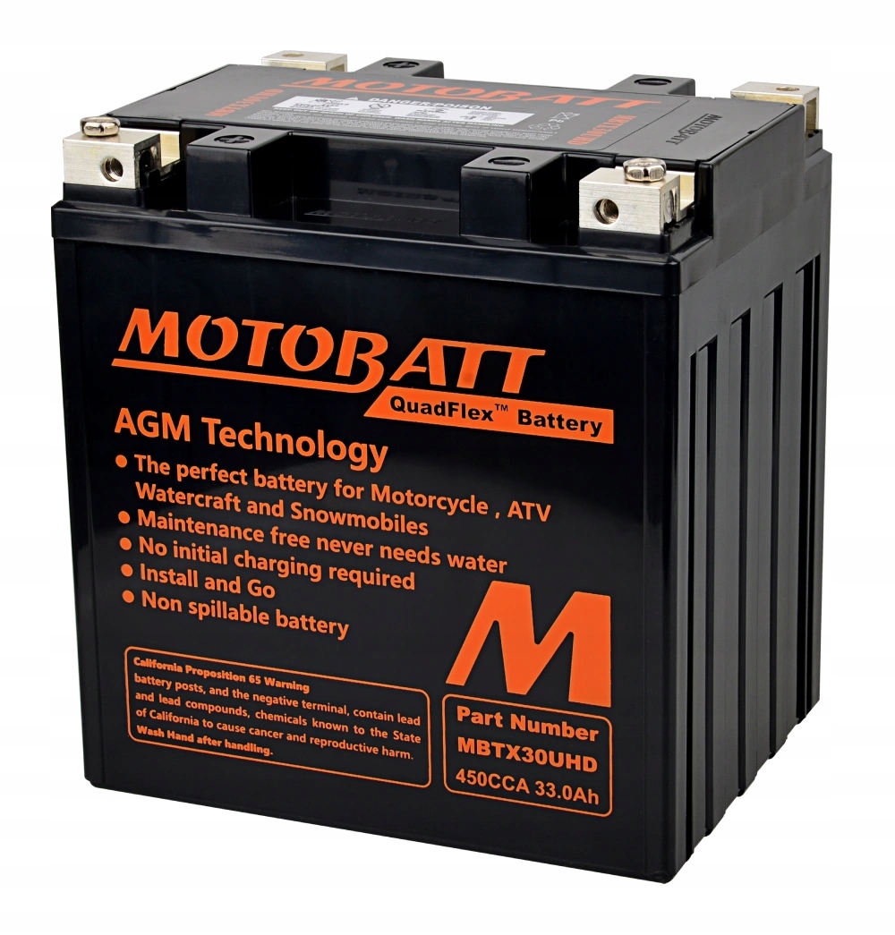 Batéria Motobatt MBTX30UHD 12V 33Ah 450A quadflex L+ P+ YIX30