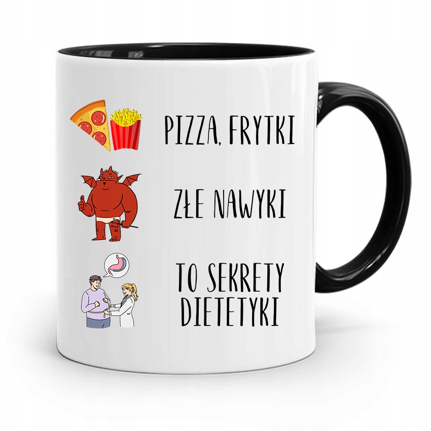 

Dla Dietetyka Dietetyczki Kubek Czarny
