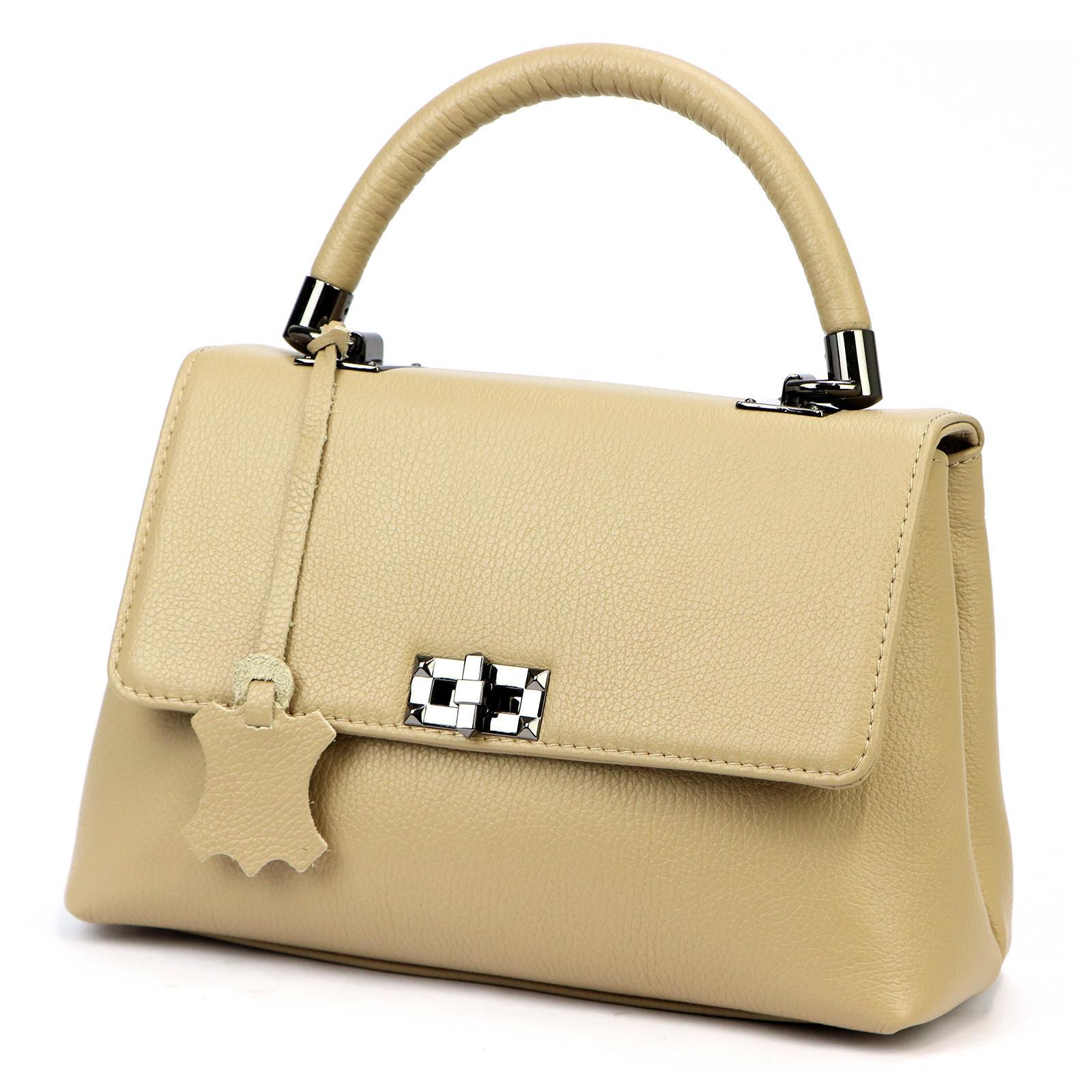 Klasická Kabelka Kufřík Do Ruky I Přes Rameno Z Přírodní Kůže Značky Luka