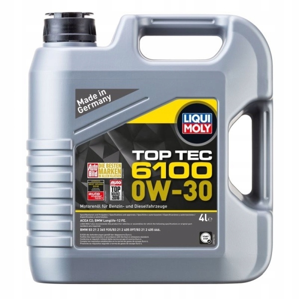 Liqui Moly Olej 0V30 4 L Top Tec 6100 C2 LL-12 Fe Bmw 83 21 2 365 935