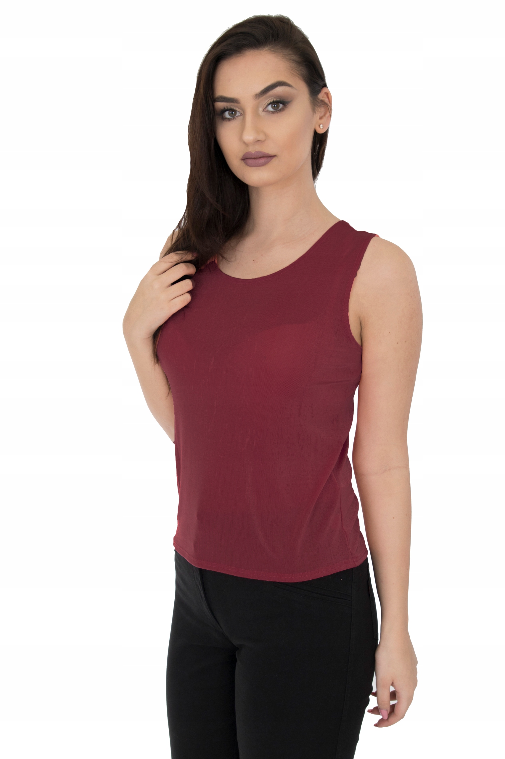 LETNI TOP BIJOU (BIŻU) KOLORY (44-50) r.46 Linia plus size (duże rozmiary)