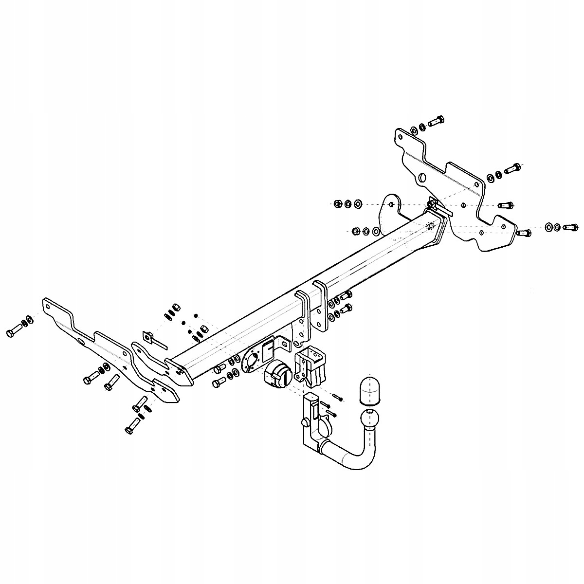 Hak holowniczy Wypinany Mazda CX-5 2 II KF SUV od 17 MODUŁ 13 PIN GRATIS Producent Steinhof