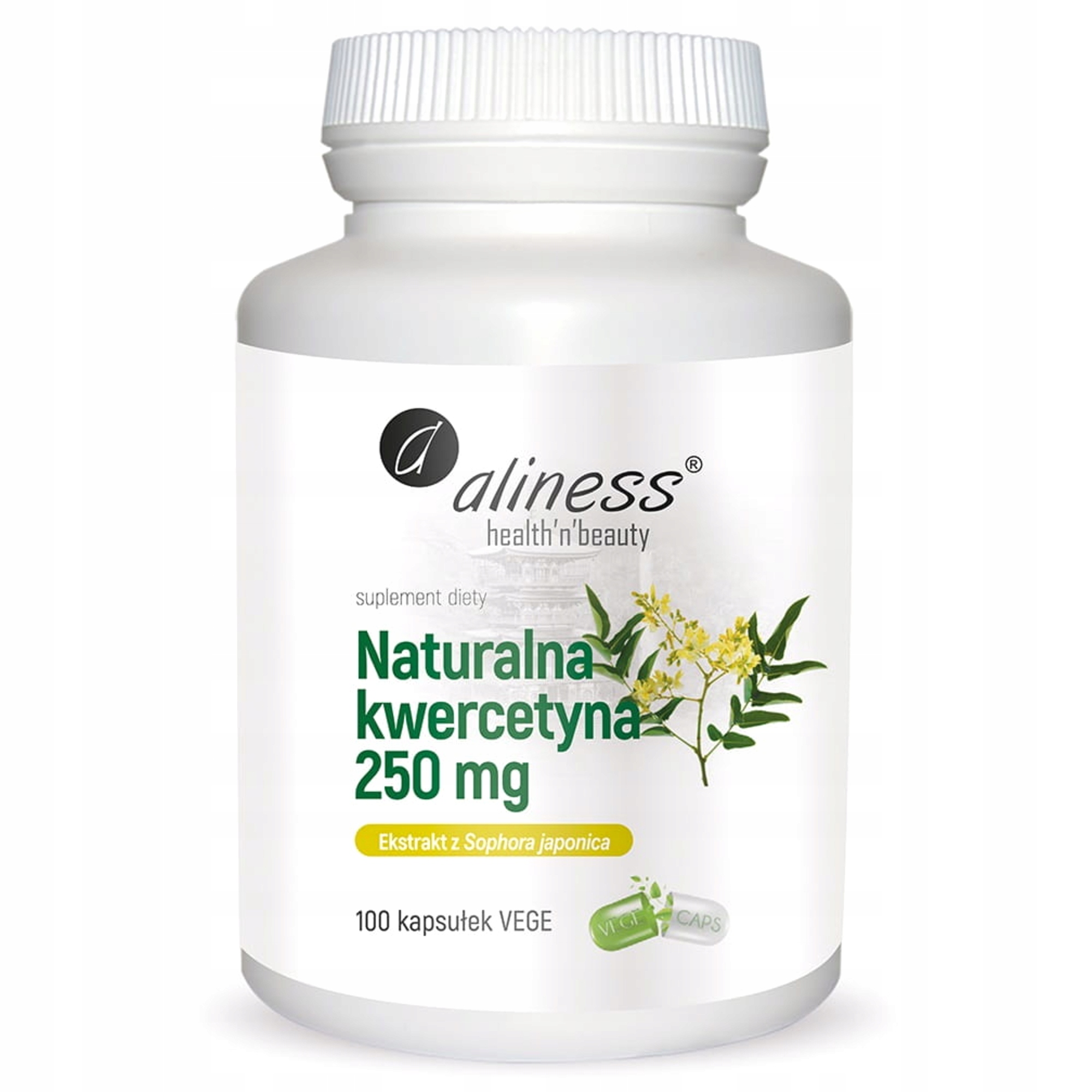Aliness Naturalna kwercetyna 250 mg 100 kapsułek