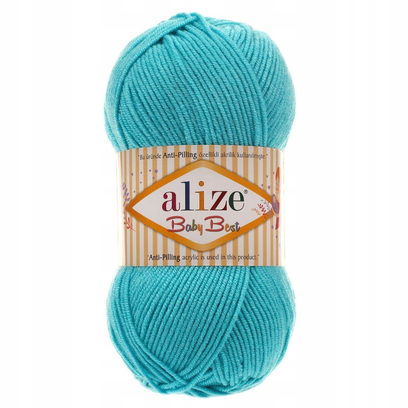 Włóczka Alize Baby Best 287 turkusowy