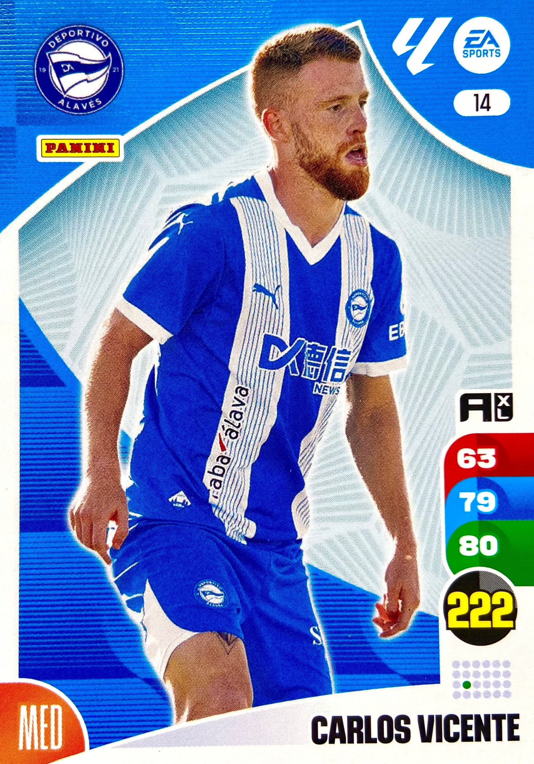 Panini La Liga 2024-25 2025 Base 14 Carlos Vicente Deportivo Alaves