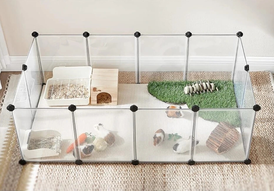 Levně Ohrádka pro drobné hlodavce 125 x 63 x 42 cm