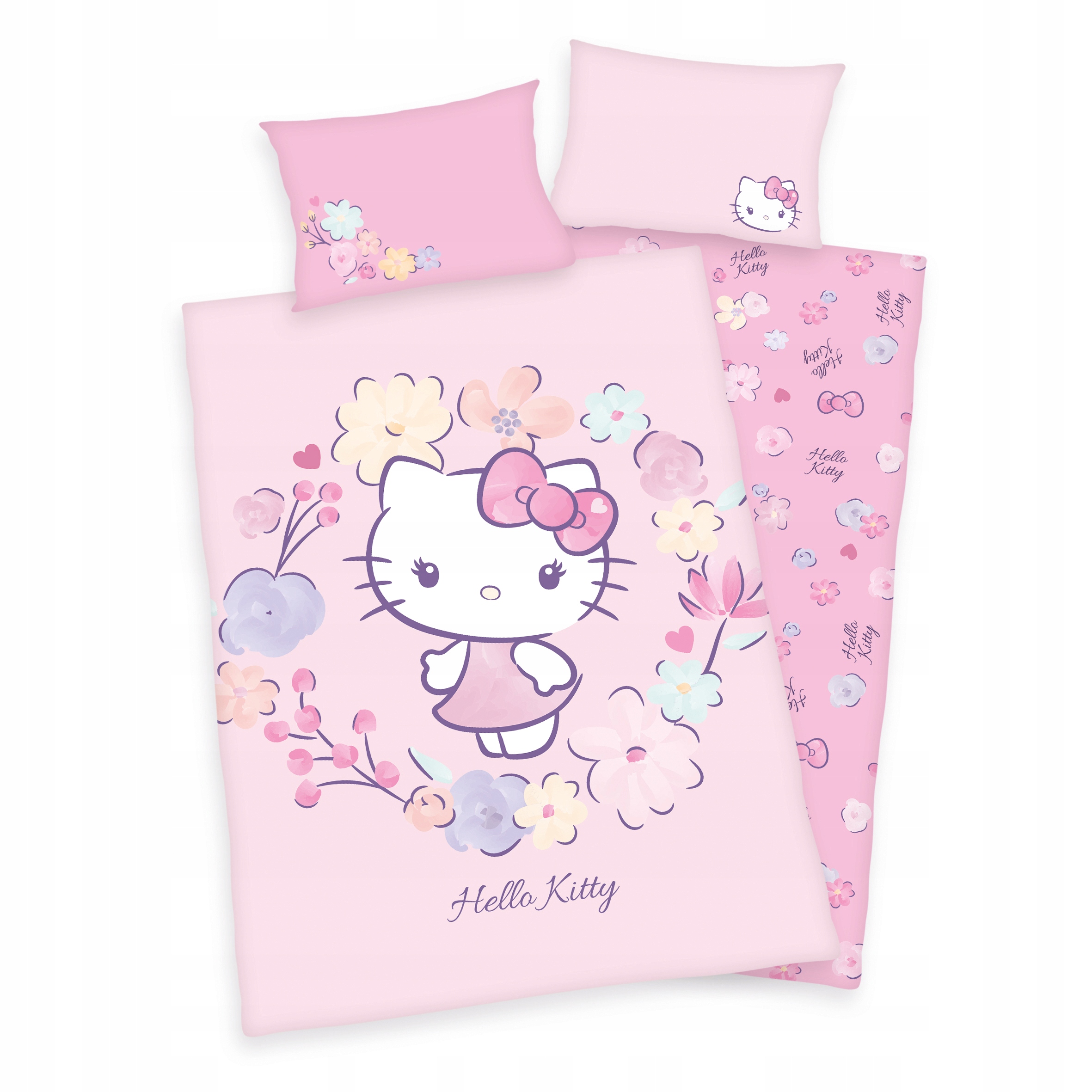 

Pościel Flanela Dla Dziecka 100x135 Hello Kitty
