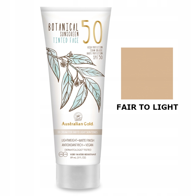 AUSTRALIAN SPF50 BOTANICAL TINTED FACE KREM BB