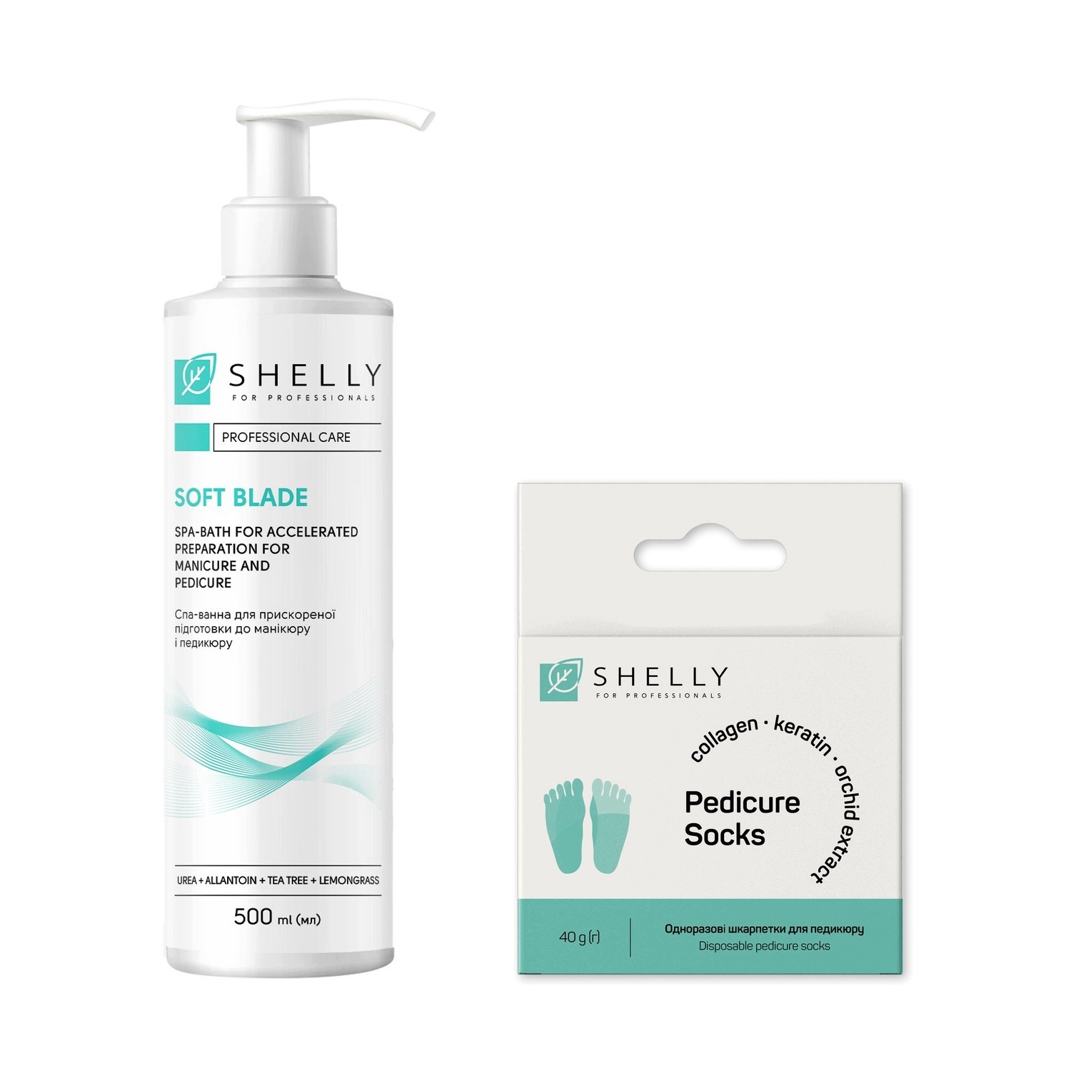Gel do koupele Spa nohou Shelly 500 ml ponožky na pedikúru