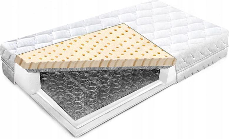Materac bonelowy 160x190 hr lateks 6cm oddychający higieniczny H2 23 cm