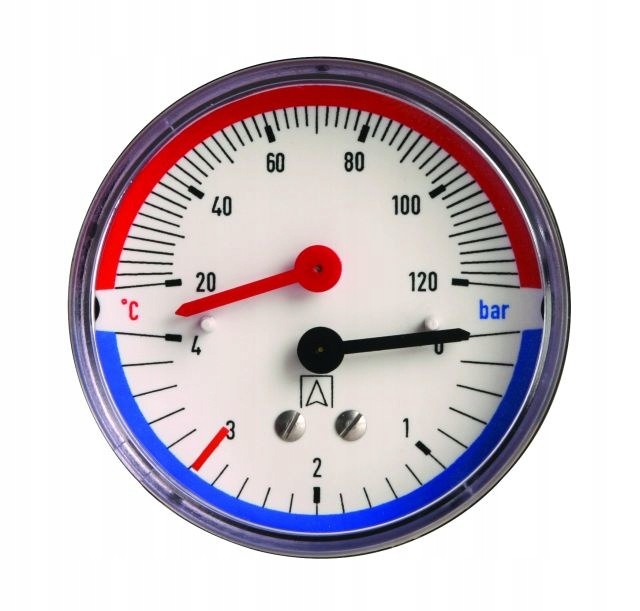 Hőmérő TM80 20-120C 0-4BAR Ax