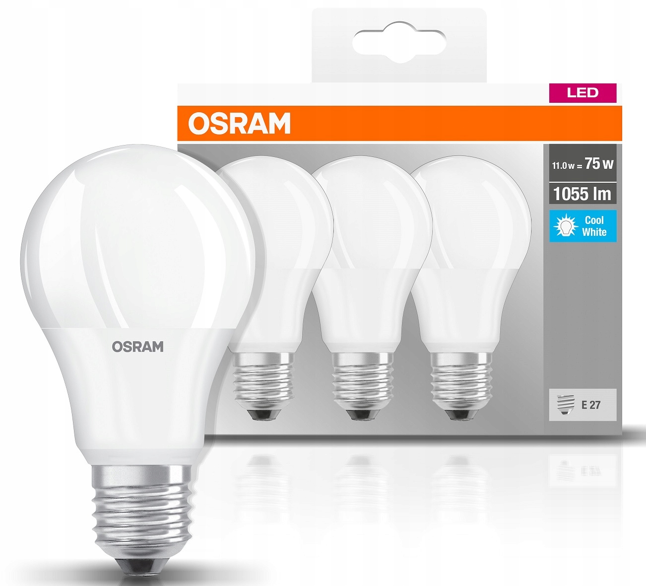 

3 x Osram żarówka Led 10W=75W barwa 4000K E27