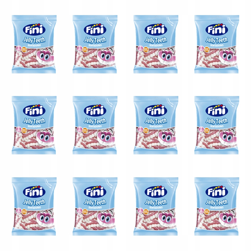 Fini Żelki Jelly Teeth 90g X12
