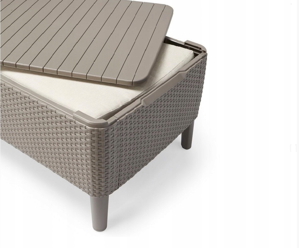 STOLIK OGRODOWY ZE SCHOWKIEM SALEMO Capupucino KETER Producent Keter