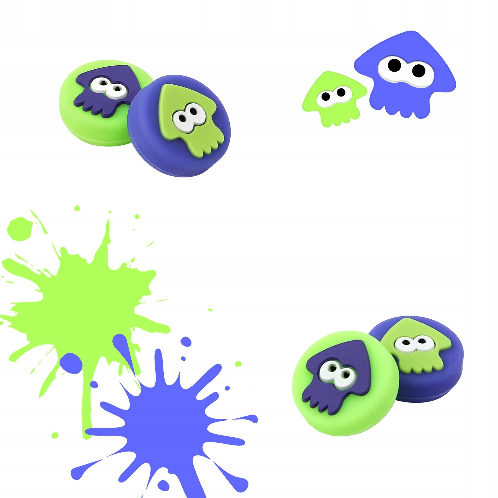 4x NAKŁADKI GUMKI ANALOGI SWITCH OLED Splatoon 3