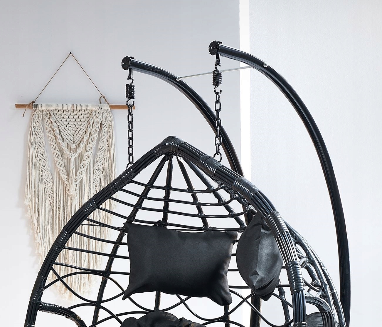 FOTEL HAMAK BUJAK WISZĄCY Z PODNÓŻKIEM BRĄZOWY Producent MAT-COMPANY