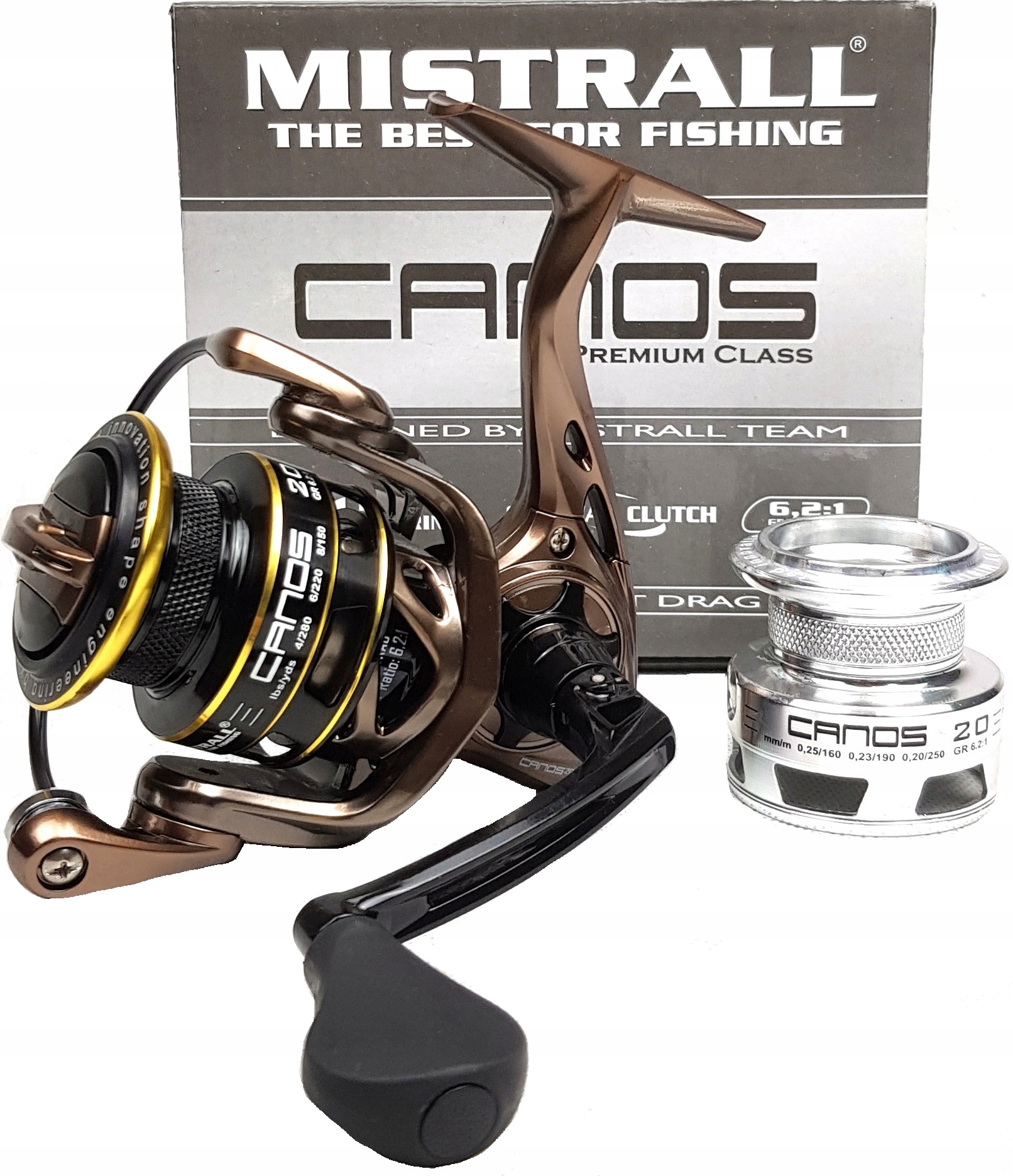 Kołowrotek Mistrall Canos Fd 20 7+1BB Spinningowy