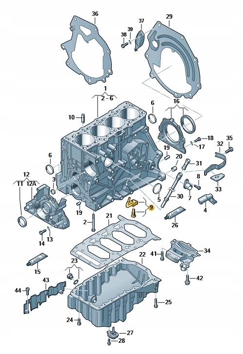 NOWA ORYGINALNA DYSZA WTRYSKU OLEJU AUDI VW SKODA SEAT ASO OE Producent części Audi OE