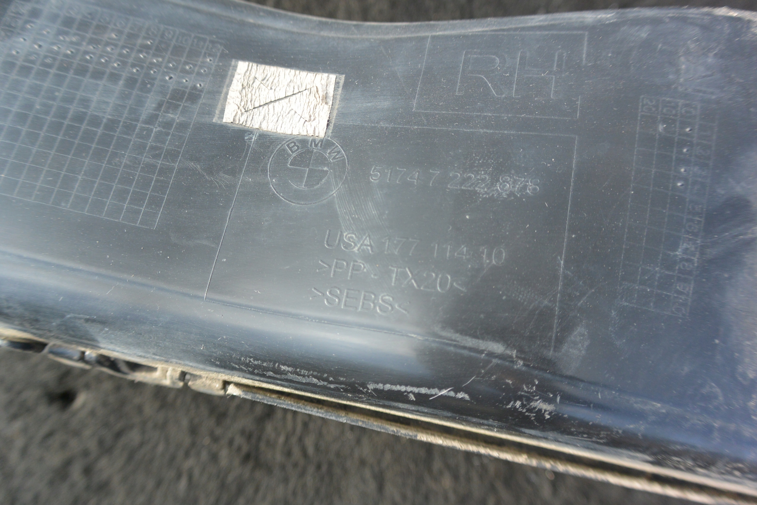 intake air HAMULCOW right BMW X5 E70 LIFT