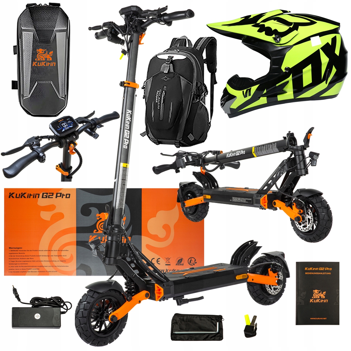 Pojazd Elektryczny KuKirin G2 Pro Abe 500w 48V 15.6AH 65KM 25KM/h +Dárek