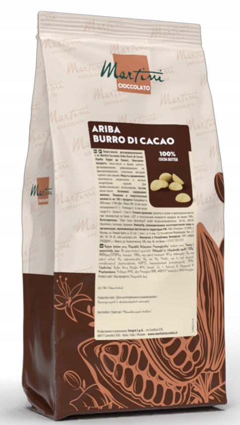 Masło Kakaowe Burro di Cacao 1kg Ariba Do Pralin, Zamsz