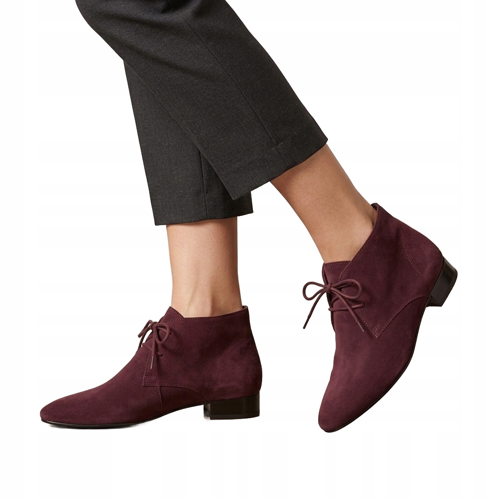 Repetto Semišové Dýky V Barvě Bordó S Mandlovým Nosem 38 3EA