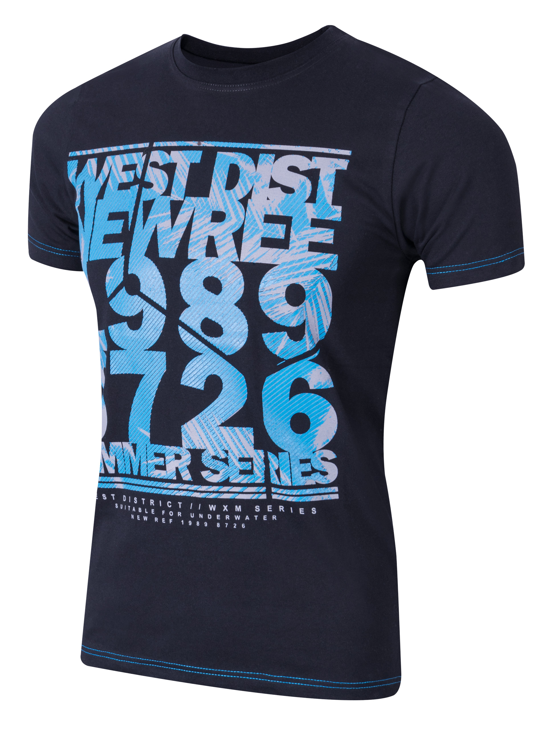 

T-shirt Koszulka Koszulki Męskie KM05 r 5XL czarny