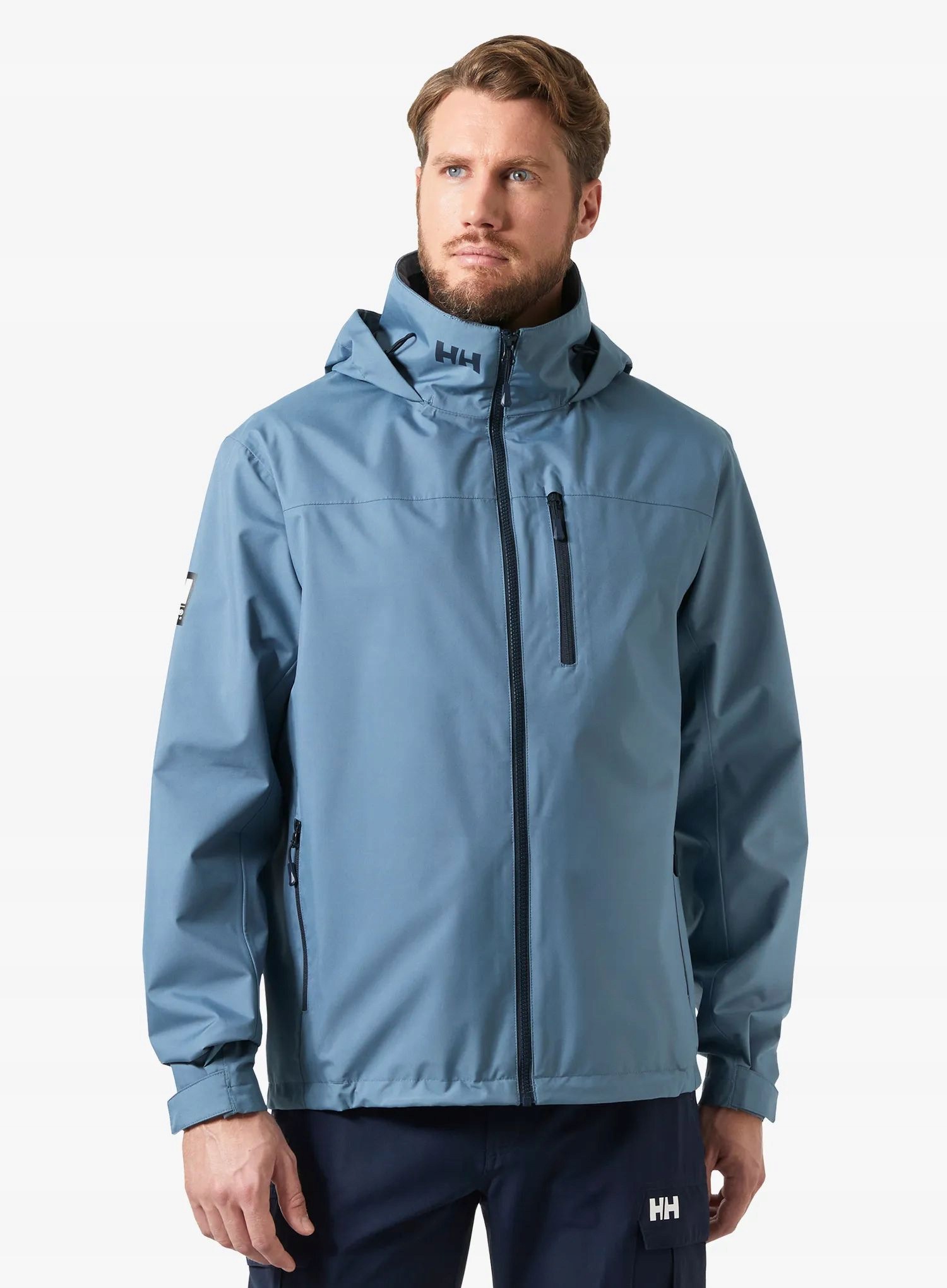 Kurtka przeciwdeszczowa Helly Hansen Crew Hooded Jacket 2.0 navy M
