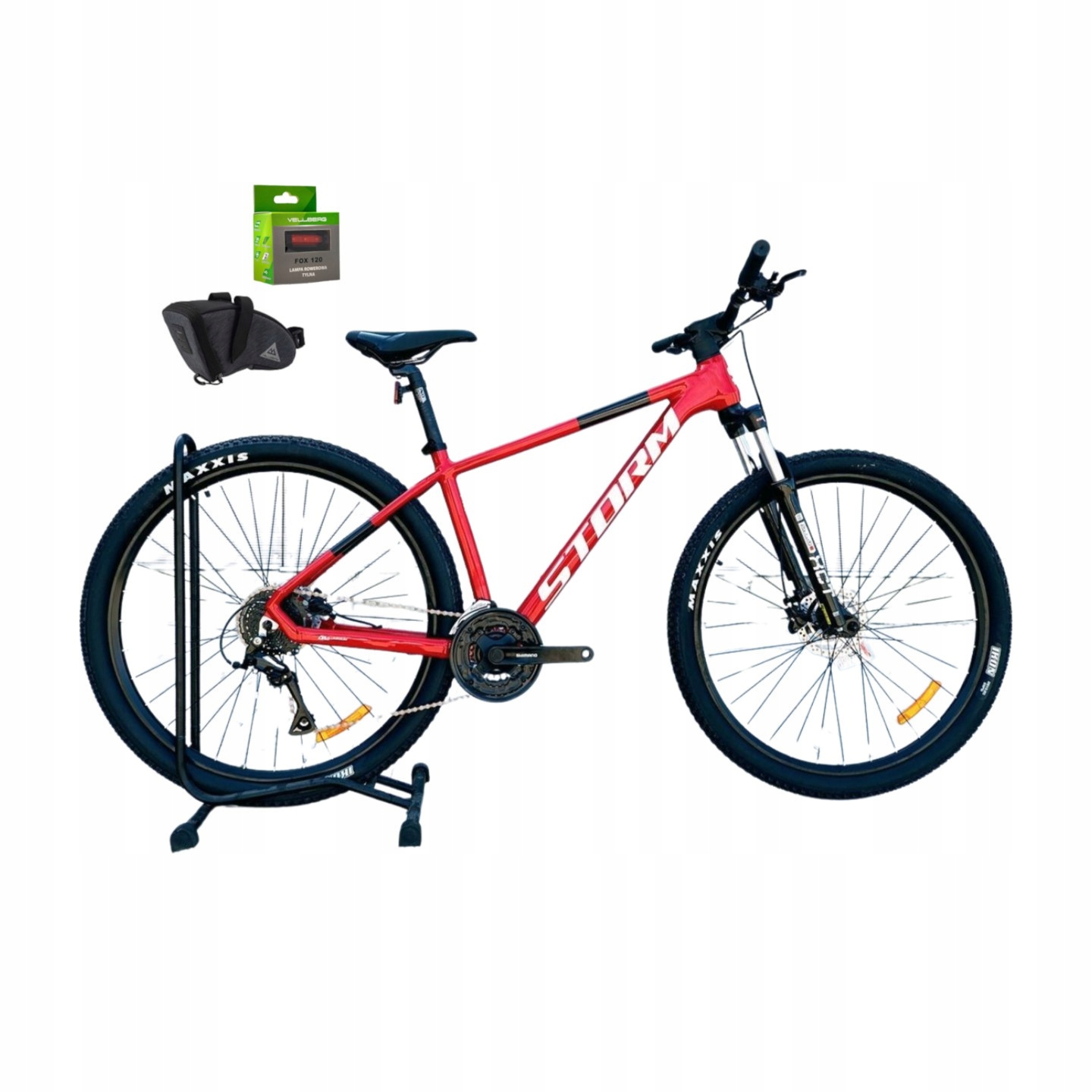 Rower 29 Storm Mtb Trail 2.0 M Acera 3X8 2HT Disc 17" Czerwono-czarny