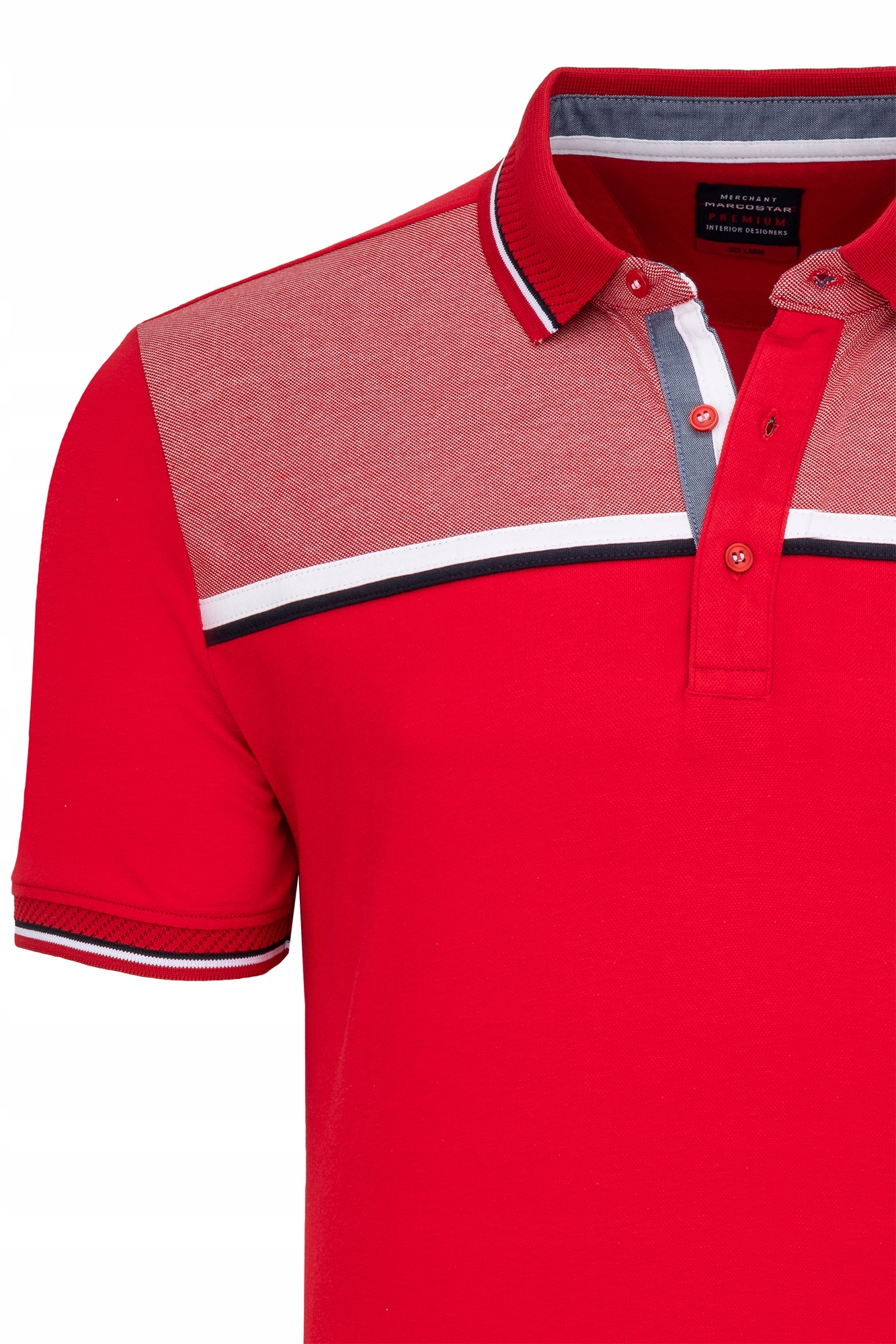 KOSZULKA MĘSKA POLO POLÓWKA CZERWONA SPORTOWA: XXL Model P827